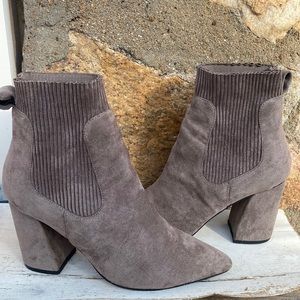 Steven by Steve Madden taupe suede ankle boots size 6.5M